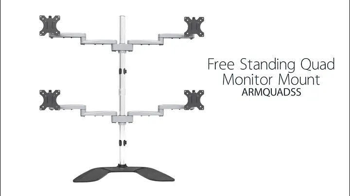 Articulating Desktop Quad Monitor Stand - ARMQUADSS | StarTech.com