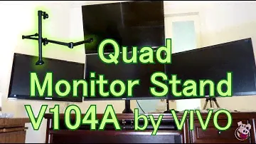 The VIVO Quad Monitor Stand-V104a Planning and Assembly
