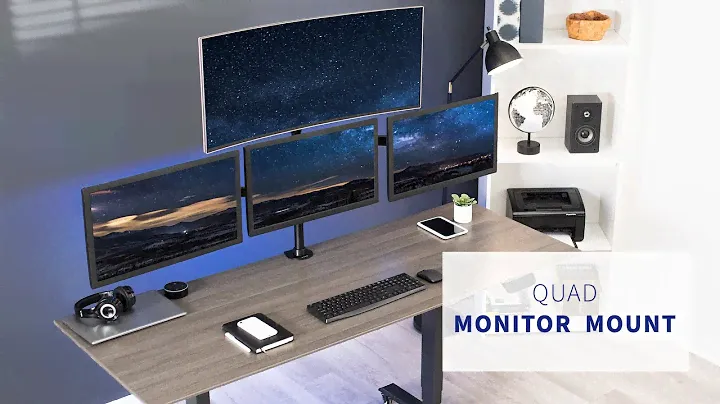 STAND-V004Y Quad Monitor Desk Mount by VIVO