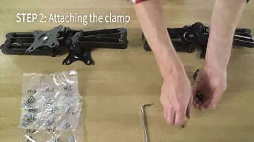 STAND-V104Y Quad monitor desk mount assembly by VIVO